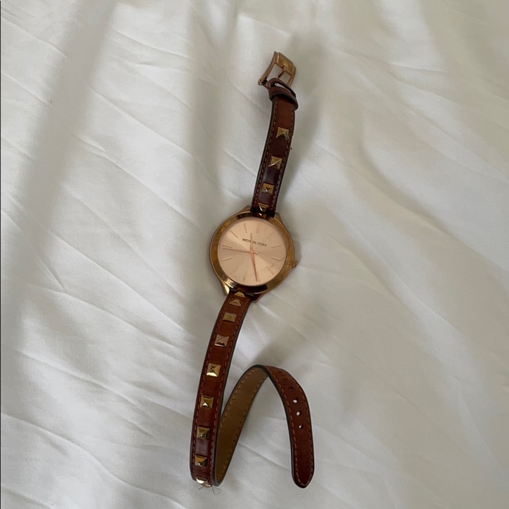 Rose gold Michael Kors watch